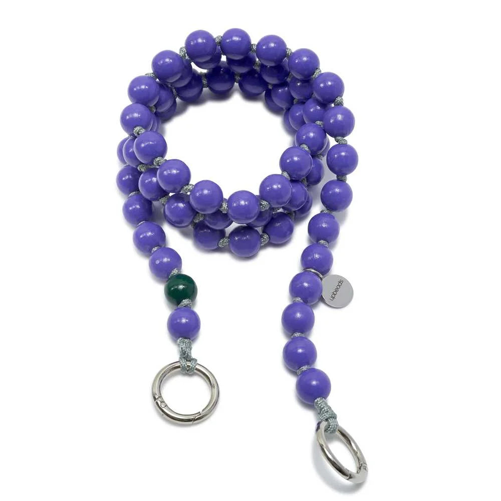 upbeads upbeats upbiz prinz prince lila purple rain wooden beads woodenbeads handykette schlüsselkette schlüssel crossbody crossbodie click in praktischste kette handy