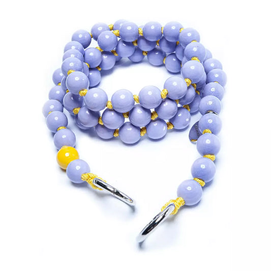 upbeads vio flieder Holzkugel lilac Handykette Holzperlenkette Holzperlen cellphone chain keychain wooden bead chain