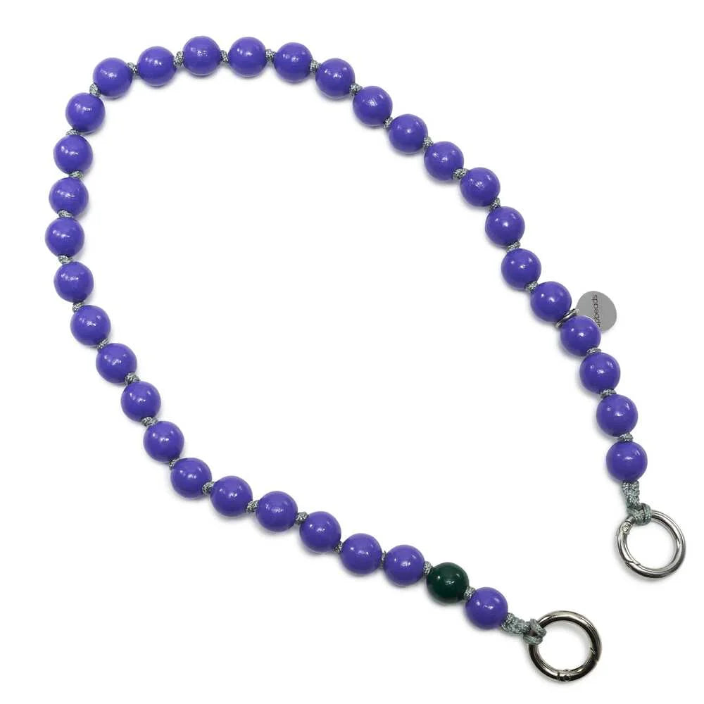 upbeads shortie shorty upbeats upbiz prinz prince lila purple rain wooden beads woodenbeads handykette schlüsselkette schlüssel click in praktischste kette handy