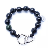 upbeads Nightshift Mini schwarze Perlen black beads Holzkugel Schlüsselkette Handykette Holzperlenkette Holzperlen cellphone chain keychain wooden bead chain
