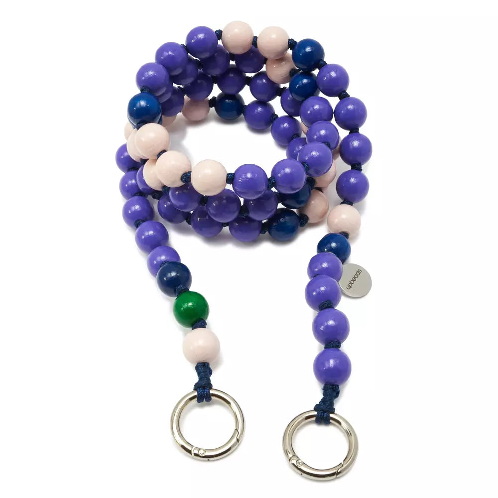 upbeads lilli lilly lily lili CROSSBODY crossbodie LILA Schlüsselkette keyholder Handykette Holzperlenkette Holzperlen cellphone chain keychain wooden bead chain