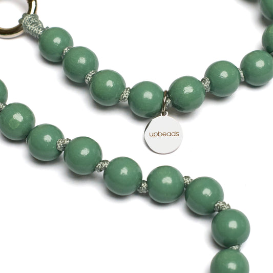 sage midi 100cm wooden beads