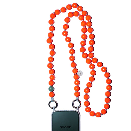 foxy crossbody attached to cellphone case with eyelets