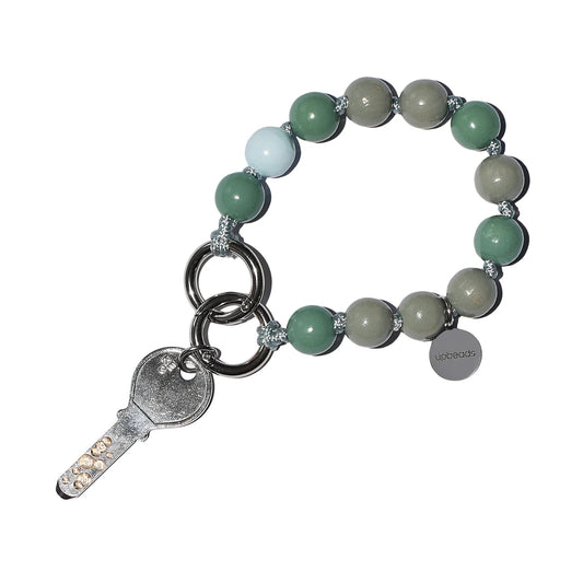 mossy mini sage green with grey as keychain