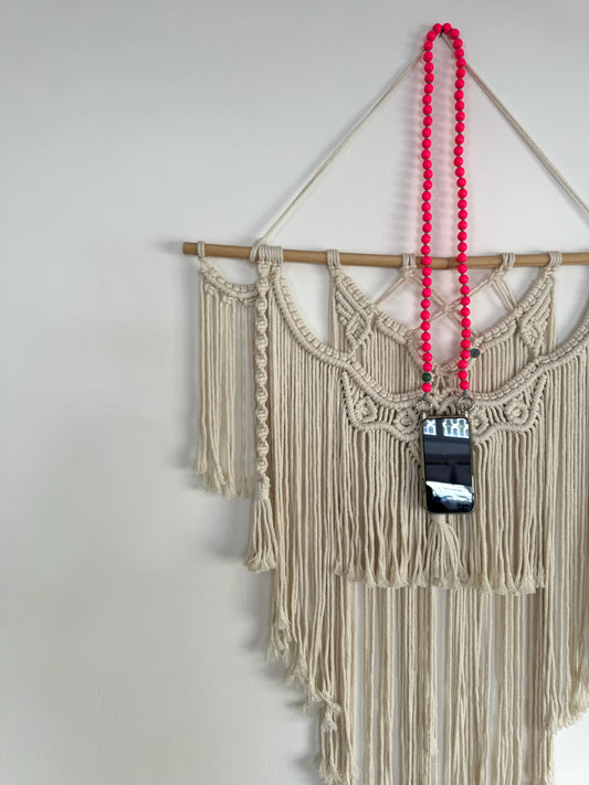 pink lady upbeads in 100cm Midi hangs like a decoration on the wall