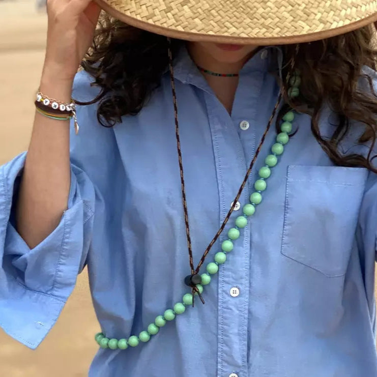 upbeads crossbody Mint beach day convenient phone accessory