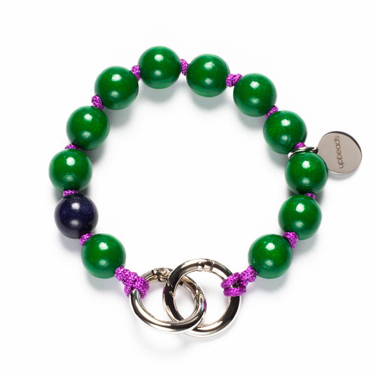 mini upbeads jazz product picture green beads and amathys cord