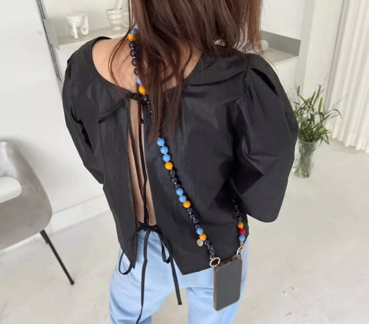 FOOFI cell phone chain CROSSBODY UPBEADS