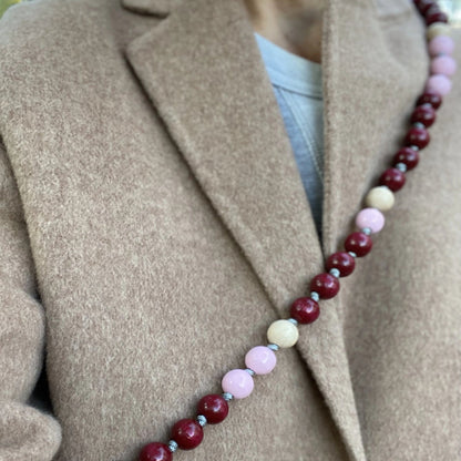 upbeads Autumn Holzperlen Handykette cellphone chain bunte Holzperlenkette upbeats upbeat Holzkugeln wooden beads