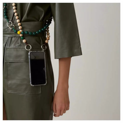 BUBBLE GUM cell phone chain CROSSBODY UPBEADS