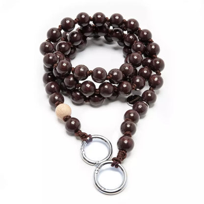ESPRESSO cell phone chain CROSSBODY UPBEADS 120cm handmade in germany