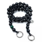 nightshift upbeads midi crossbody kids holzperlenkette wooden beads chain cellphone chain keychain schwarz dunkel black grün nacht handmade made in germany