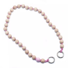 Load image into Gallery viewer, WOODY SHORTIE cell phone chain SHORTIE UPBEADS WOODY PINK SHORTIE