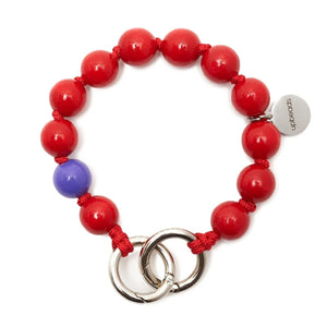 upbeads simply red rot perlen holzperlen beads holzkugel handykette schlüsselkette schlüsselkordel schlüsselband upbeats Mini