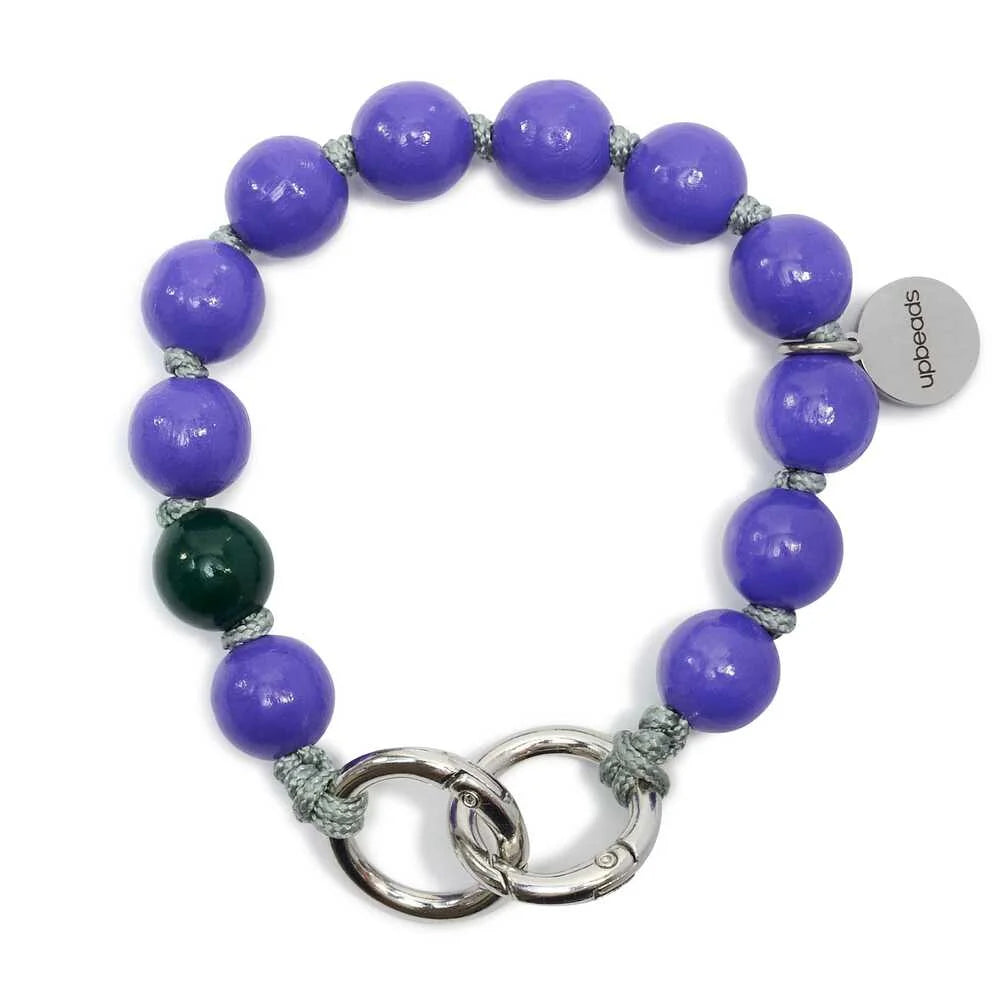 upbeads upbeats Mini upbiz prinz prince lila purple rain wooden beads woodenbeads handykette schlüsselkette schlüssel click in praktischste kette handy