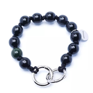 upbeads Nightshift Mini schwarze Perlen black beads Holzkugel Schlüsselkette Handykette Holzperlenkette Holzperlen cellphone chain keychain wooden bead chain
