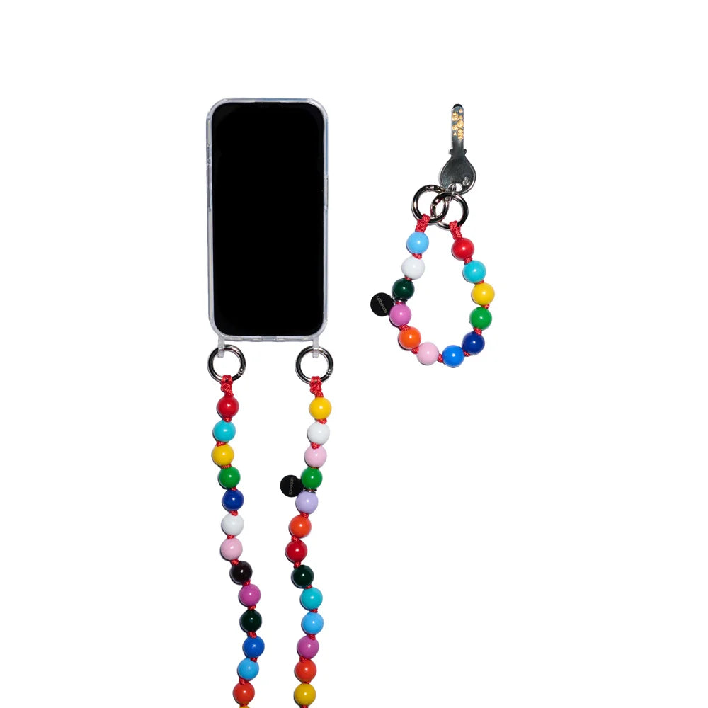 upbeads happy chains in different sizes MIDI like a long necklace to use as a cellphone chain and Mini for keys