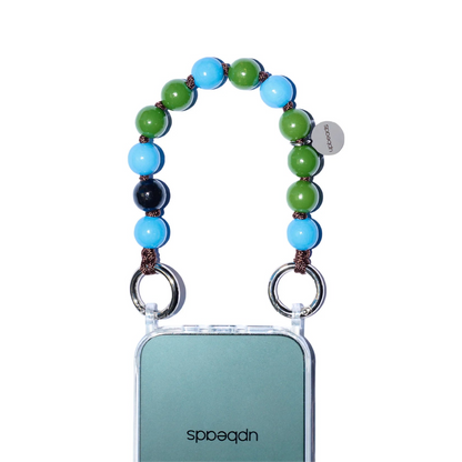 tevel mini keychain attached to upbeads cellphone case with eyelets