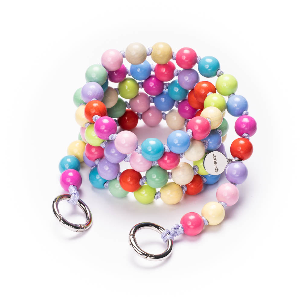 product picture confetti upbeads crossbody chain colorful beads