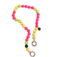flashdance shortie yellow lime and neon pink beads