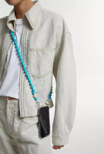 Load image into Gallery viewer, bahamas torquise upbeads crossbody cellphone chain
