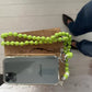 LIME cell phone chain CROSSBODY UPBEADS 