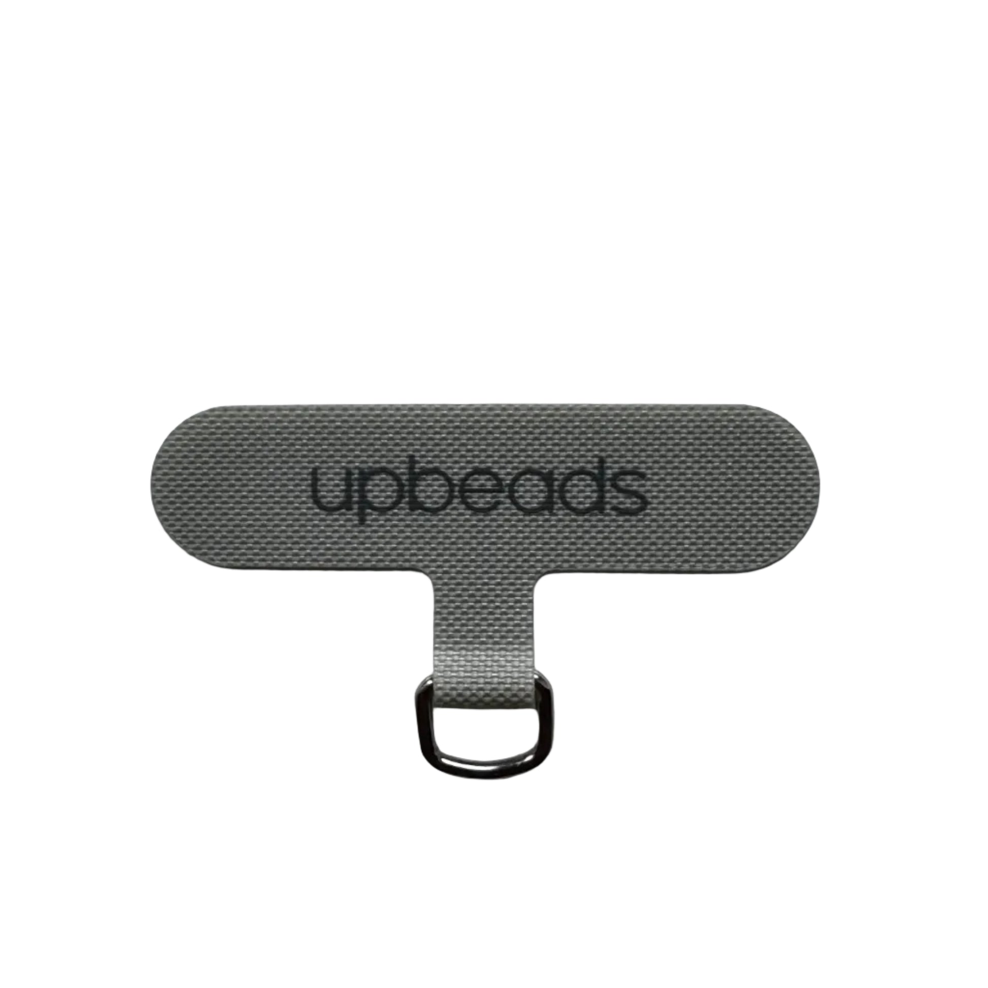light Gray adapter for phone case with 'upbeads' branding on a white background