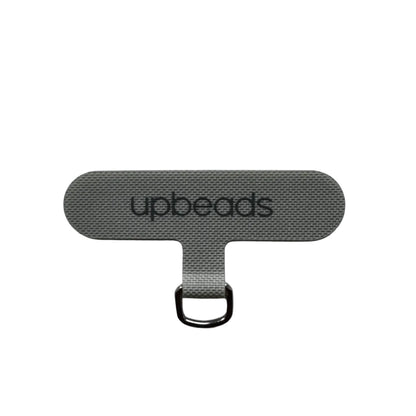 light Gray adapter for phone case with 'upbeads' branding on a white background