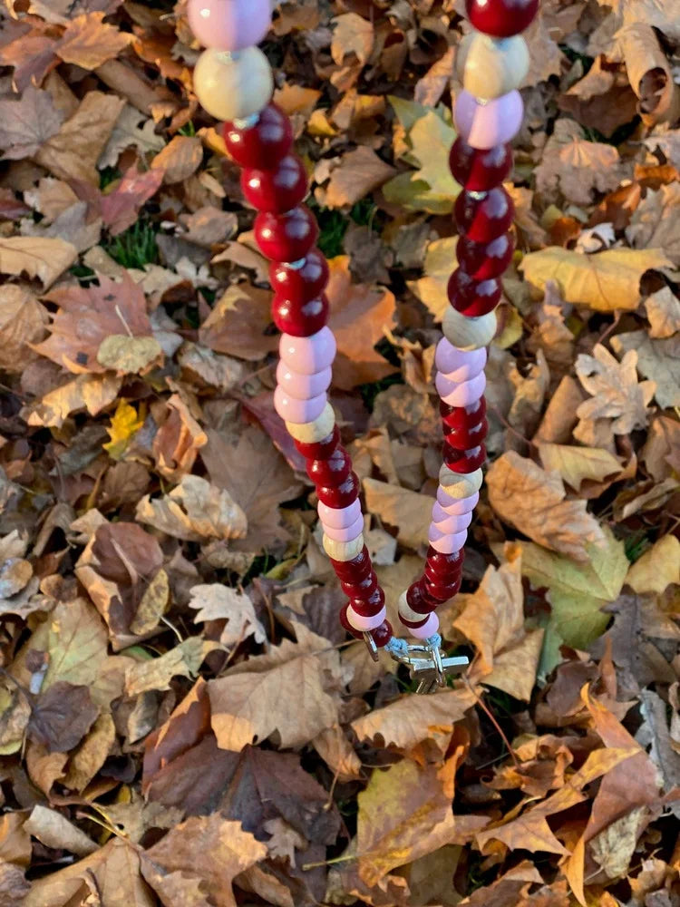 upbeads Autumn Holzperlen Handykette cellphone chain bunte Holzperlenkette upbeats upbeat Holzkugeln wooden beads